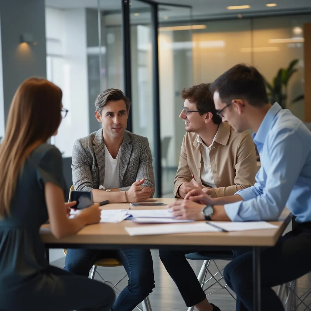 Equipo de FinanzasArg en una reunión estratégica